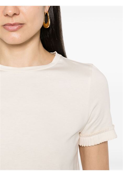 White pleat-detail T-shirt - women 'S MAXMARA | 2419971043600005